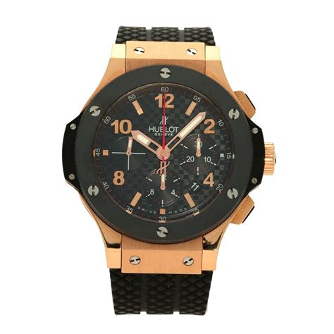 hublot big bang black rubber strap beige|big bang original 44mm.